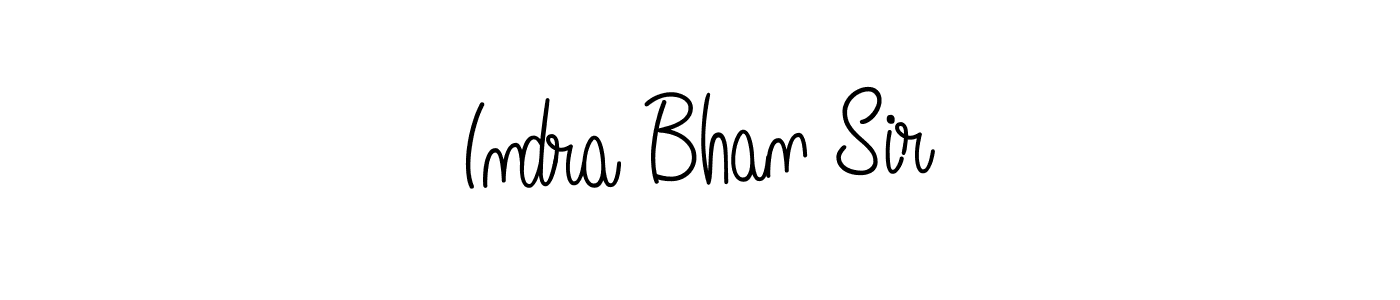 Use a signature maker to create a handwritten signature online. With this signature software, you can design (Angelique-Rose-font-FFP) your own signature for name Indra Bhan Sir. Indra Bhan Sir signature style 5 images and pictures png