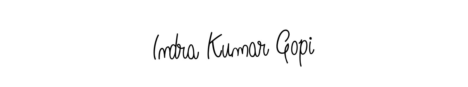 Make a short Indra Kumar Gopi signature style. Manage your documents anywhere anytime using Angelique-Rose-font-FFP. Create and add eSignatures, submit forms, share and send files easily. Indra Kumar Gopi signature style 5 images and pictures png