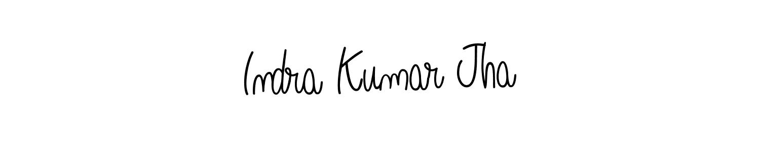 This is the best signature style for the Indra Kumar Jha name. Also you like these signature font (Angelique-Rose-font-FFP). Mix name signature. Indra Kumar Jha signature style 5 images and pictures png