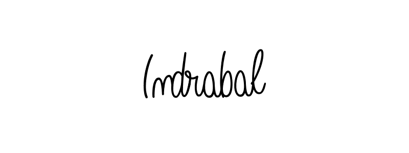 You should practise on your own different ways (Angelique-Rose-font-FFP) to write your name (Indrabal) in signature. don't let someone else do it for you. Indrabal signature style 5 images and pictures png