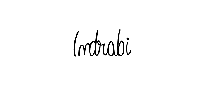 How to Draw Indrabi signature style? Angelique-Rose-font-FFP is a latest design signature styles for name Indrabi. Indrabi signature style 5 images and pictures png