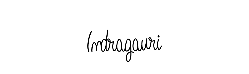 Create a beautiful signature design for name Indragauri. With this signature (Angelique-Rose-font-FFP) fonts, you can make a handwritten signature for free. Indragauri signature style 5 images and pictures png