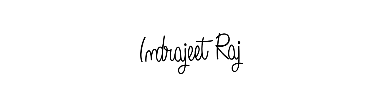 Use a signature maker to create a handwritten signature online. With this signature software, you can design (Angelique-Rose-font-FFP) your own signature for name Indrajeet Raj. Indrajeet Raj signature style 5 images and pictures png