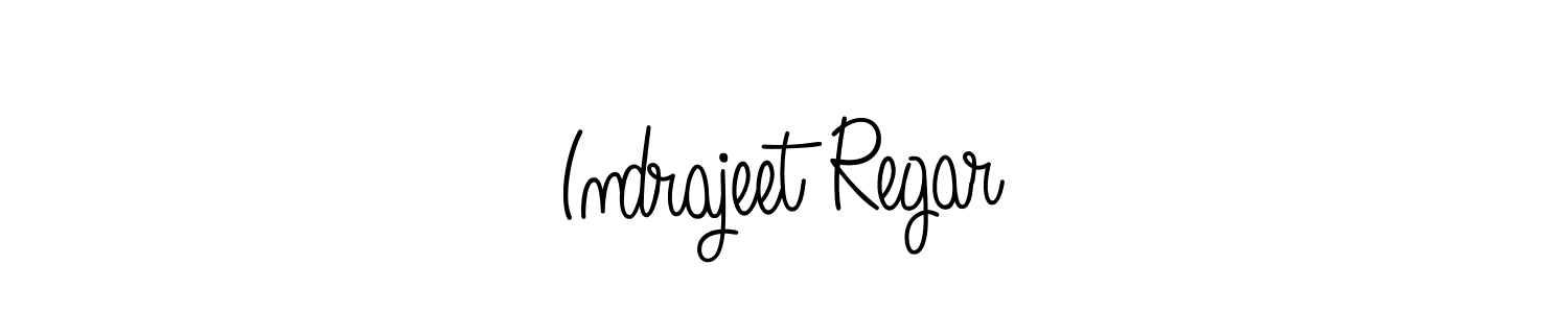 How to make Indrajeet Regar name signature. Use Angelique-Rose-font-FFP style for creating short signs online. This is the latest handwritten sign. Indrajeet Regar signature style 5 images and pictures png