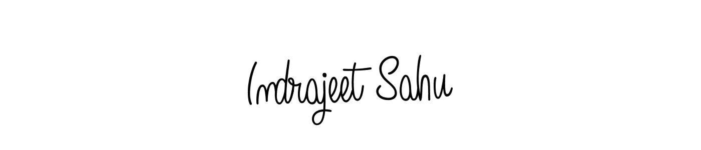 How to make Indrajeet Sahu name signature. Use Angelique-Rose-font-FFP style for creating short signs online. This is the latest handwritten sign. Indrajeet Sahu signature style 5 images and pictures png