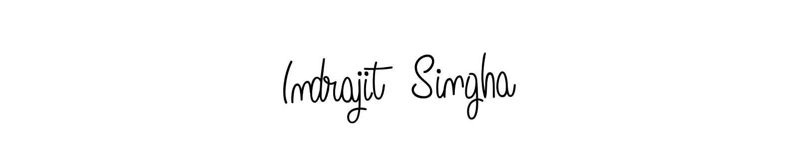 Create a beautiful signature design for name Indrajit  Singha. With this signature (Angelique-Rose-font-FFP) fonts, you can make a handwritten signature for free. Indrajit  Singha signature style 5 images and pictures png
