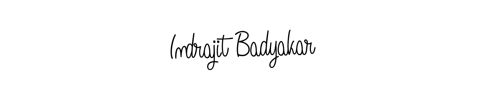 Also we have Indrajit Badyakar name is the best signature style. Create professional handwritten signature collection using Angelique-Rose-font-FFP autograph style. Indrajit Badyakar signature style 5 images and pictures png