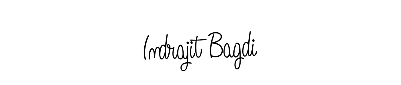 How to make Indrajit Bagdi name signature. Use Angelique-Rose-font-FFP style for creating short signs online. This is the latest handwritten sign. Indrajit Bagdi signature style 5 images and pictures png