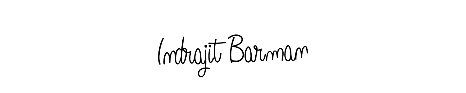 Make a beautiful signature design for name Indrajit Barman. With this signature (Angelique-Rose-font-FFP) style, you can create a handwritten signature for free. Indrajit Barman signature style 5 images and pictures png