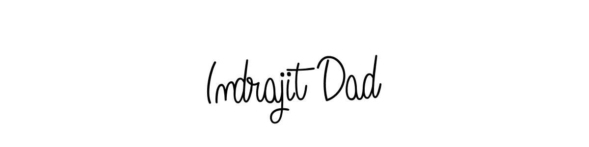 Create a beautiful signature design for name Indrajit Dad. With this signature (Angelique-Rose-font-FFP) fonts, you can make a handwritten signature for free. Indrajit Dad signature style 5 images and pictures png