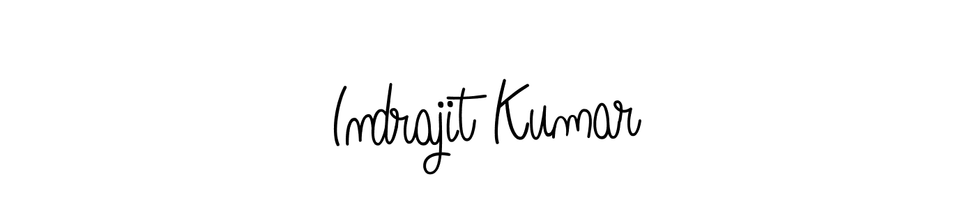 if you are searching for the best signature style for your name Indrajit Kumar. so please give up your signature search. here we have designed multiple signature styles  using Angelique-Rose-font-FFP. Indrajit Kumar signature style 5 images and pictures png