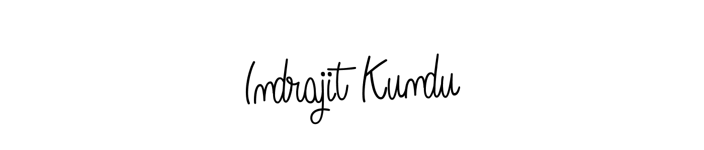 Also we have Indrajit Kundu name is the best signature style. Create professional handwritten signature collection using Angelique-Rose-font-FFP autograph style. Indrajit Kundu signature style 5 images and pictures png