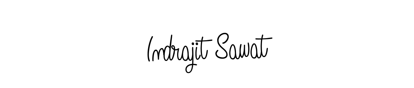 Design your own signature with our free online signature maker. With this signature software, you can create a handwritten (Angelique-Rose-font-FFP) signature for name Indrajit Sawat. Indrajit Sawat signature style 5 images and pictures png