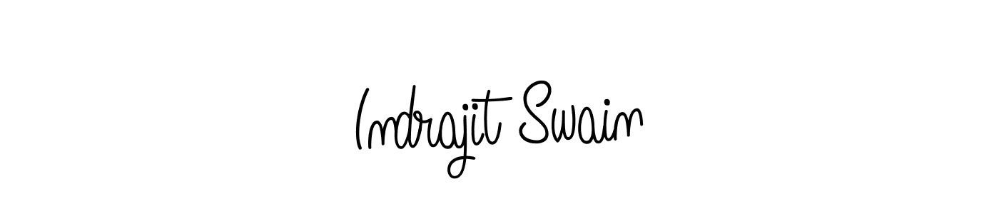 Use a signature maker to create a handwritten signature online. With this signature software, you can design (Angelique-Rose-font-FFP) your own signature for name Indrajit Swain. Indrajit Swain signature style 5 images and pictures png