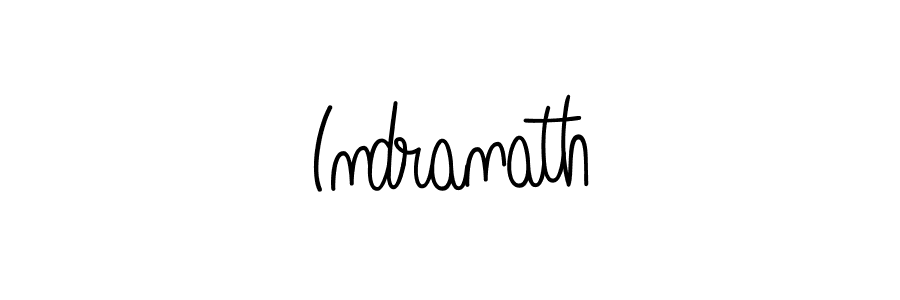 Use a signature maker to create a handwritten signature online. With this signature software, you can design (Angelique-Rose-font-FFP) your own signature for name Indranath. Indranath signature style 5 images and pictures png