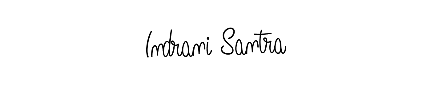 if you are searching for the best signature style for your name Indrani Santra. so please give up your signature search. here we have designed multiple signature styles  using Angelique-Rose-font-FFP. Indrani Santra signature style 5 images and pictures png