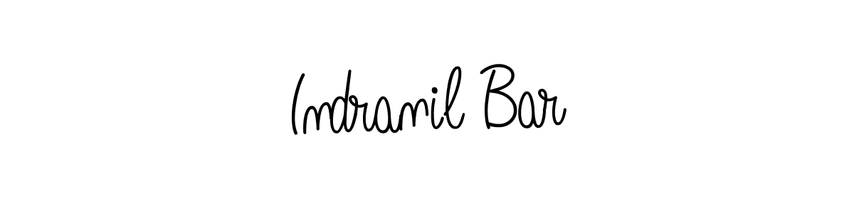 Make a beautiful signature design for name Indranil Bar. With this signature (Angelique-Rose-font-FFP) style, you can create a handwritten signature for free. Indranil Bar signature style 5 images and pictures png