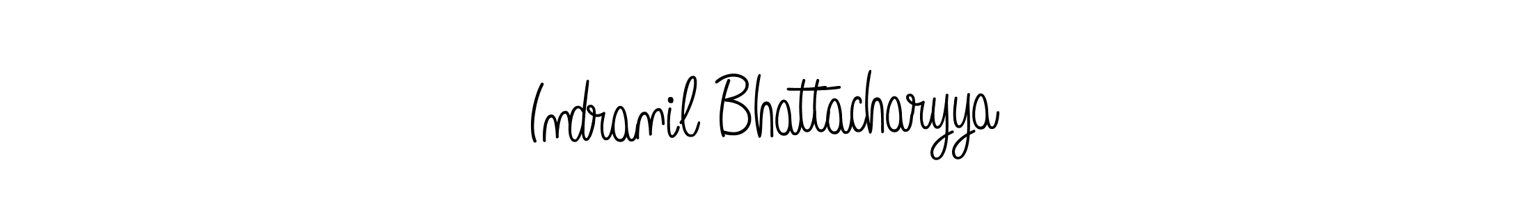 You should practise on your own different ways (Angelique-Rose-font-FFP) to write your name (Indranil Bhattacharyya) in signature. don't let someone else do it for you. Indranil Bhattacharyya signature style 5 images and pictures png