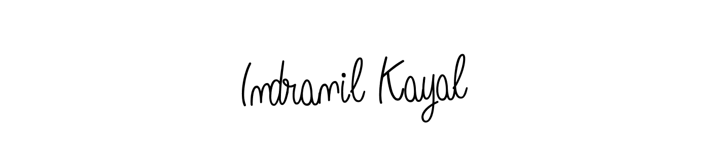 Create a beautiful signature design for name Indranil Kayal. With this signature (Angelique-Rose-font-FFP) fonts, you can make a handwritten signature for free. Indranil Kayal signature style 5 images and pictures png