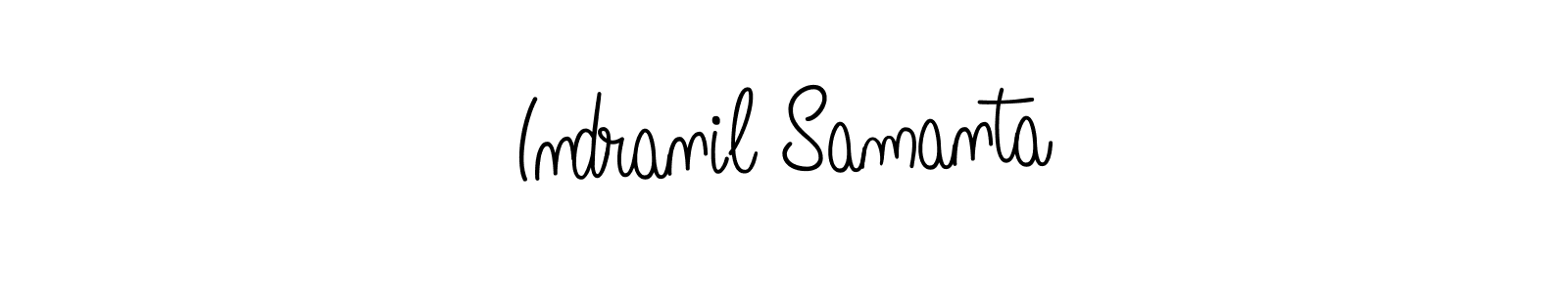 Indranil Samanta stylish signature style. Best Handwritten Sign (Angelique-Rose-font-FFP) for my name. Handwritten Signature Collection Ideas for my name Indranil Samanta. Indranil Samanta signature style 5 images and pictures png
