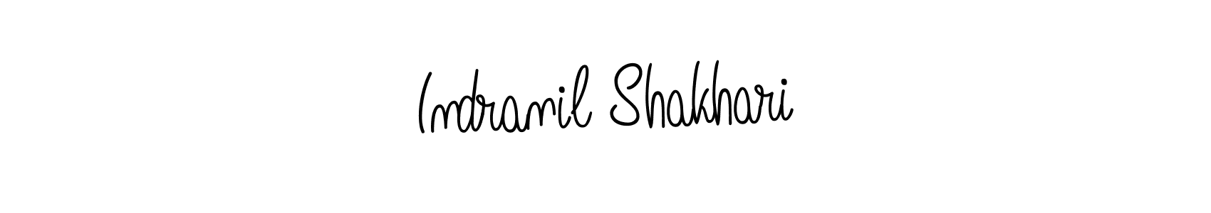 You should practise on your own different ways (Angelique-Rose-font-FFP) to write your name (Indranil Shakhari) in signature. don't let someone else do it for you. Indranil Shakhari signature style 5 images and pictures png