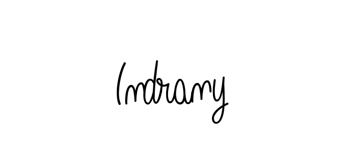 Indrany stylish signature style. Best Handwritten Sign (Angelique-Rose-font-FFP) for my name. Handwritten Signature Collection Ideas for my name Indrany. Indrany signature style 5 images and pictures png