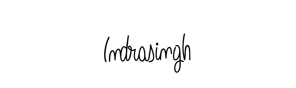 Use a signature maker to create a handwritten signature online. With this signature software, you can design (Angelique-Rose-font-FFP) your own signature for name Indrasingh. Indrasingh signature style 5 images and pictures png