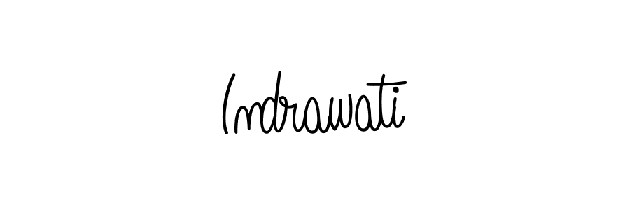 Create a beautiful signature design for name Indrawati. With this signature (Angelique-Rose-font-FFP) fonts, you can make a handwritten signature for free. Indrawati signature style 5 images and pictures png