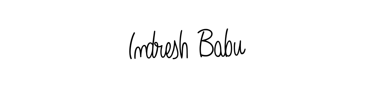 Design your own signature with our free online signature maker. With this signature software, you can create a handwritten (Angelique-Rose-font-FFP) signature for name Indresh Babu. Indresh Babu signature style 5 images and pictures png
