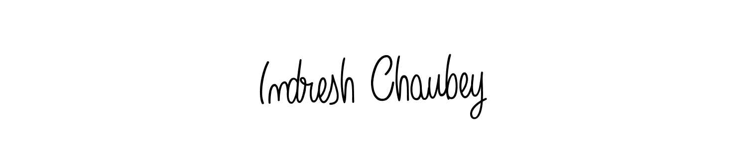 Design your own signature with our free online signature maker. With this signature software, you can create a handwritten (Angelique-Rose-font-FFP) signature for name Indresh Chaubey. Indresh Chaubey signature style 5 images and pictures png