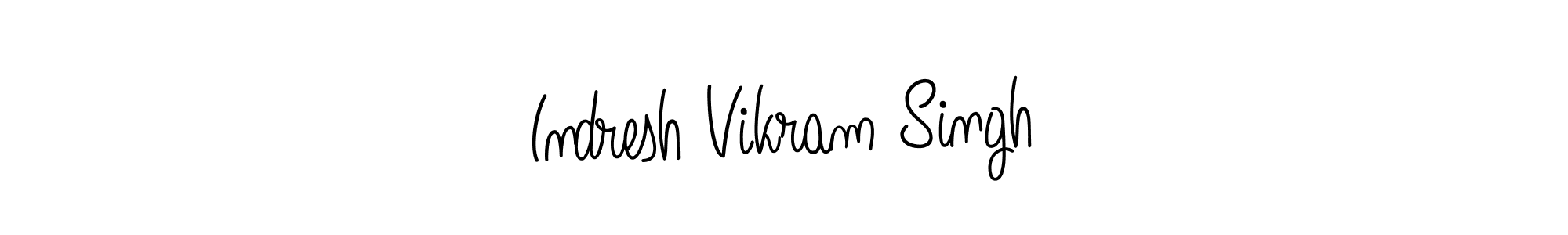 Indresh Vikram Singh stylish signature style. Best Handwritten Sign (Angelique-Rose-font-FFP) for my name. Handwritten Signature Collection Ideas for my name Indresh Vikram Singh. Indresh Vikram Singh signature style 5 images and pictures png