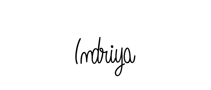 How to make Indriya name signature. Use Angelique-Rose-font-FFP style for creating short signs online. This is the latest handwritten sign. Indriya signature style 5 images and pictures png