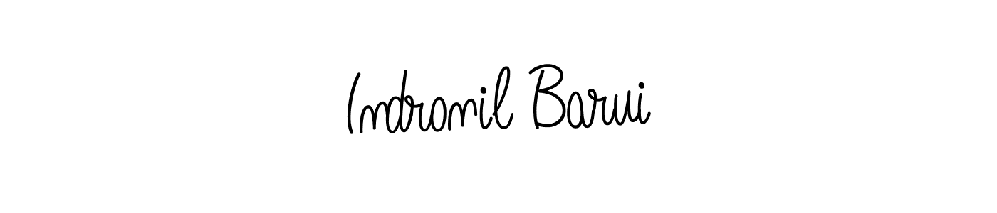Make a beautiful signature design for name Indronil Barui. With this signature (Angelique-Rose-font-FFP) style, you can create a handwritten signature for free. Indronil Barui signature style 5 images and pictures png