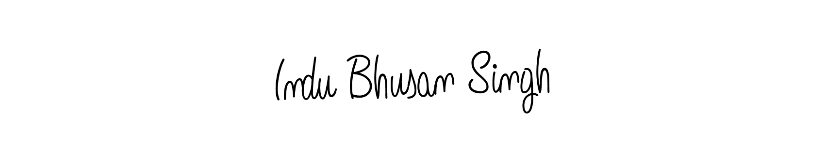 Make a beautiful signature design for name Indu Bhusan Singh. With this signature (Angelique-Rose-font-FFP) style, you can create a handwritten signature for free. Indu Bhusan Singh signature style 5 images and pictures png