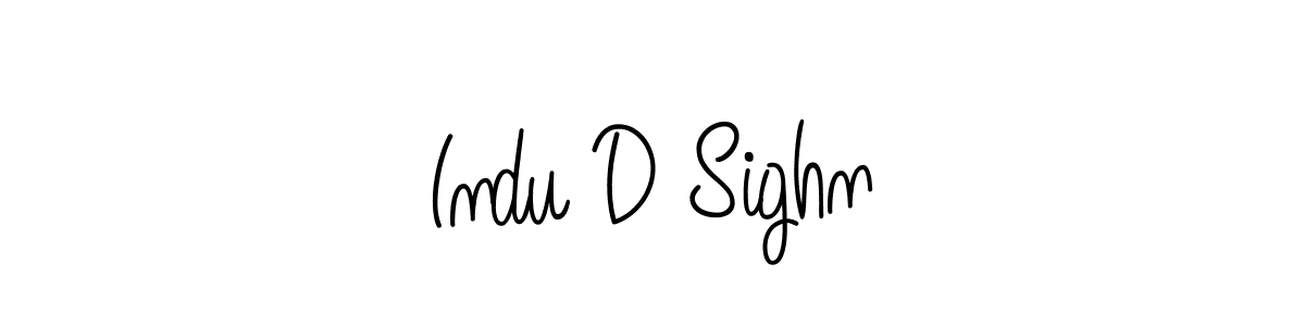 The best way (Angelique-Rose-font-FFP) to make a short signature is to pick only two or three words in your name. The name Indu D Sighn include a total of six letters. For converting this name. Indu D Sighn signature style 5 images and pictures png