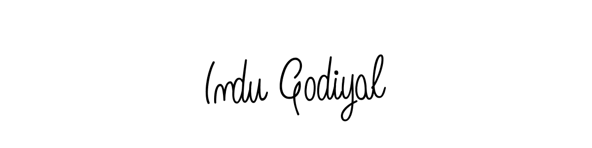 Angelique-Rose-font-FFP is a professional signature style that is perfect for those who want to add a touch of class to their signature. It is also a great choice for those who want to make their signature more unique. Get Indu Godiyal name to fancy signature for free. Indu Godiyal signature style 5 images and pictures png