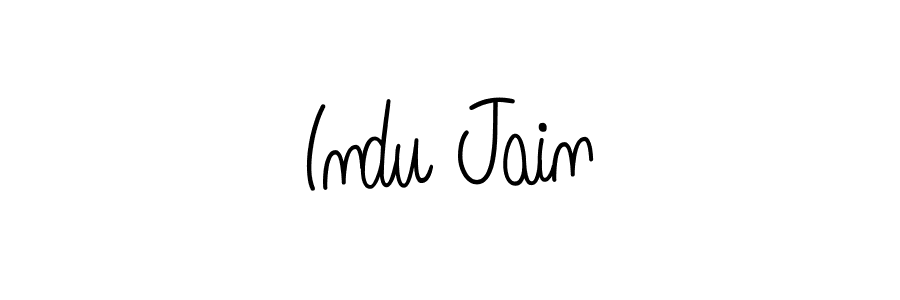 How to Draw Indu Jain signature style? Angelique-Rose-font-FFP is a latest design signature styles for name Indu Jain. Indu Jain signature style 5 images and pictures png
