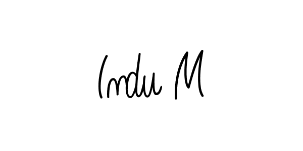 You can use this online signature creator to create a handwritten signature for the name Indu M. This is the best online autograph maker. Indu M signature style 5 images and pictures png