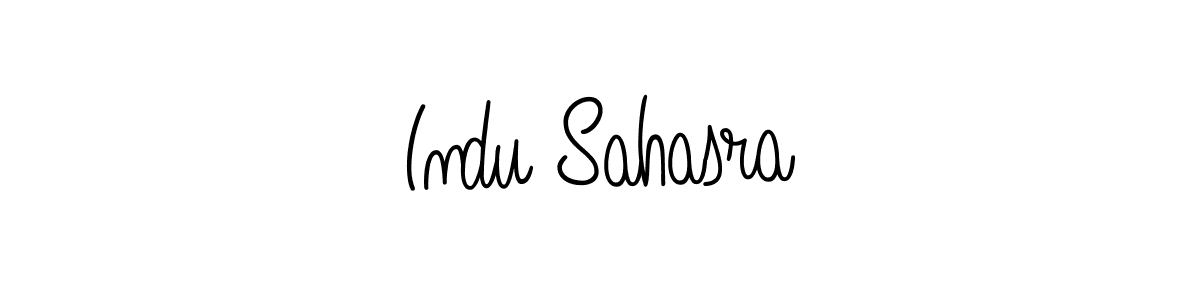 Check out images of Autograph of Indu Sahasra name. Actor Indu Sahasra Signature Style. Angelique-Rose-font-FFP is a professional sign style online. Indu Sahasra signature style 5 images and pictures png