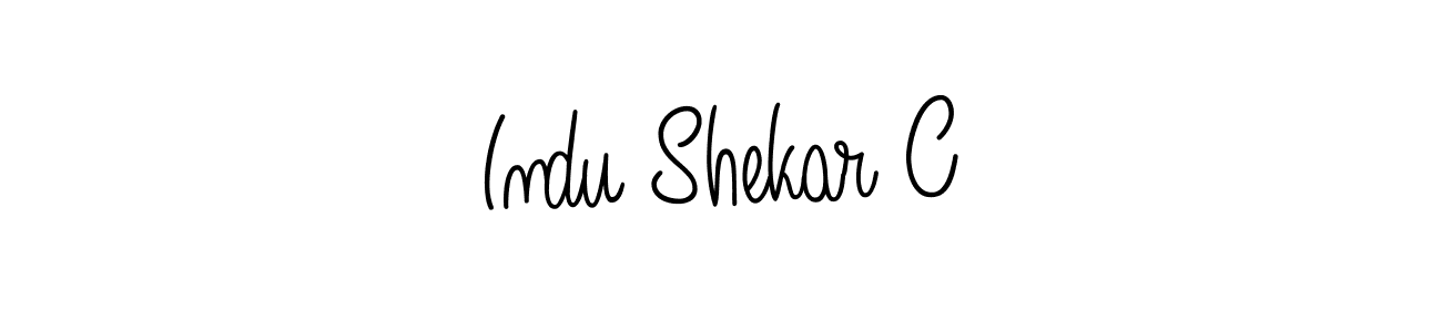 Create a beautiful signature design for name Indu Shekar C. With this signature (Angelique-Rose-font-FFP) fonts, you can make a handwritten signature for free. Indu Shekar C signature style 5 images and pictures png