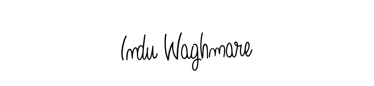 Use a signature maker to create a handwritten signature online. With this signature software, you can design (Angelique-Rose-font-FFP) your own signature for name Indu Waghmare. Indu Waghmare signature style 5 images and pictures png