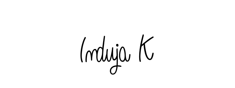 Once you've used our free online signature maker to create your best signature Angelique-Rose-font-FFP style, it's time to enjoy all of the benefits that Induja K name signing documents. Induja K signature style 5 images and pictures png