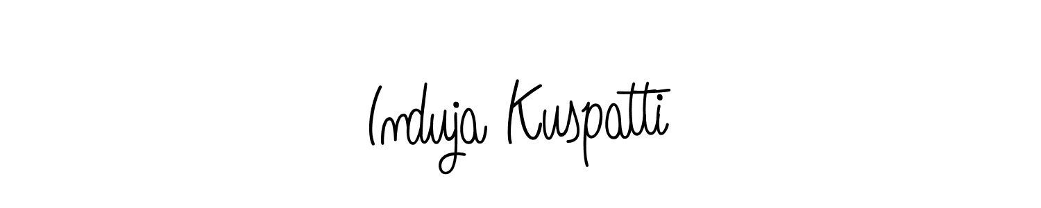 Best and Professional Signature Style for Induja Kuspatti. Angelique-Rose-font-FFP Best Signature Style Collection. Induja Kuspatti signature style 5 images and pictures png