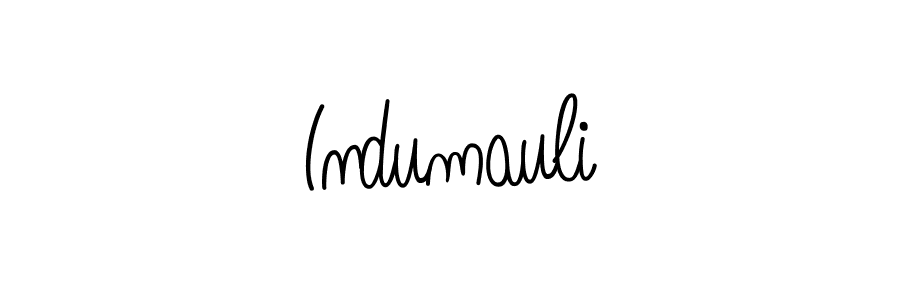The best way (Angelique-Rose-font-FFP) to make a short signature is to pick only two or three words in your name. The name Indumauli include a total of six letters. For converting this name. Indumauli signature style 5 images and pictures png