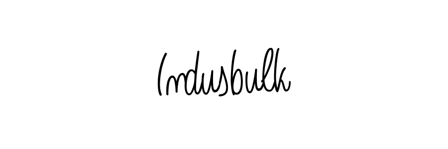 Design your own signature with our free online signature maker. With this signature software, you can create a handwritten (Angelique-Rose-font-FFP) signature for name Indusbulk. Indusbulk signature style 5 images and pictures png