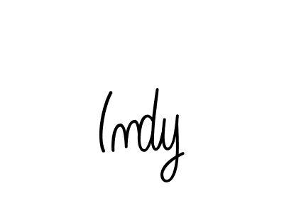 You should practise on your own different ways (Angelique-Rose-font-FFP) to write your name (Indy) in signature. don't let someone else do it for you. Indy signature style 5 images and pictures png