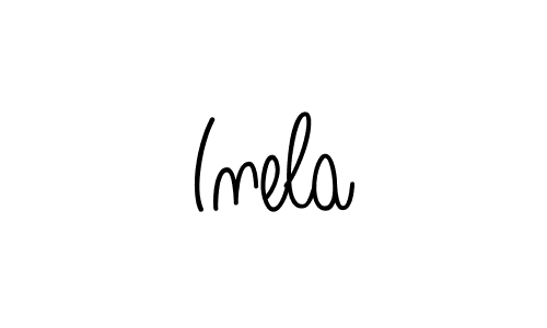 Best and Professional Signature Style for Inela. Angelique-Rose-font-FFP Best Signature Style Collection. Inela signature style 5 images and pictures png