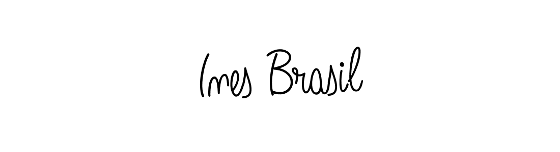 Design your own signature with our free online signature maker. With this signature software, you can create a handwritten (Angelique-Rose-font-FFP) signature for name Ines Brasil. Ines Brasil signature style 5 images and pictures png