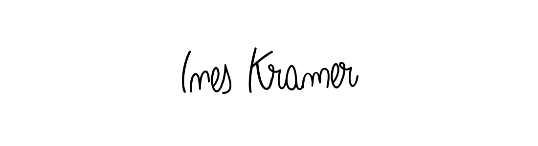 Make a beautiful signature design for name Ines Kramer. With this signature (Angelique-Rose-font-FFP) style, you can create a handwritten signature for free. Ines Kramer signature style 5 images and pictures png