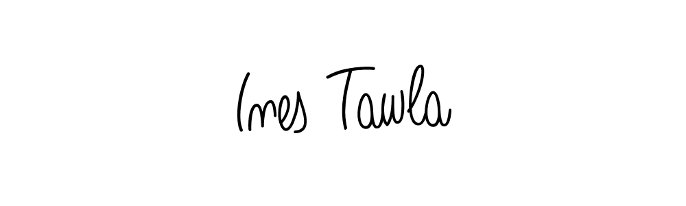 It looks lik you need a new signature style for name Ines Tawla. Design unique handwritten (Angelique-Rose-font-FFP) signature with our free signature maker in just a few clicks. Ines Tawla signature style 5 images and pictures png